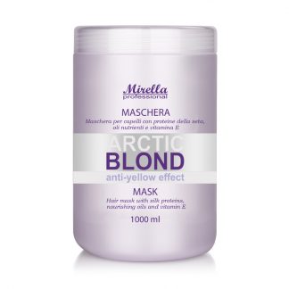 Маска для светлых, седых и обесцвеченных волос Arctic 1000 мл, Mirella Professional Blond Mask Arctic