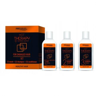 Набор Hot therapy - процедура горячего обертывания для волос (маска 50 мл + шампунь 50 мл + кондиционер 50 мл) Prosalon